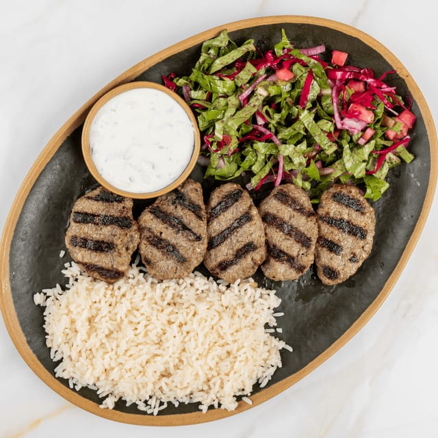 Kofte Meatballs Platter.