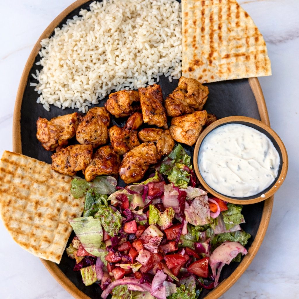 Chicken Shish Platter.