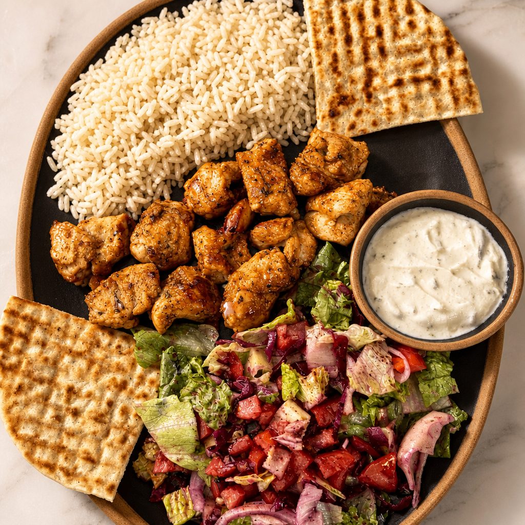 Chicken Shish Platter.